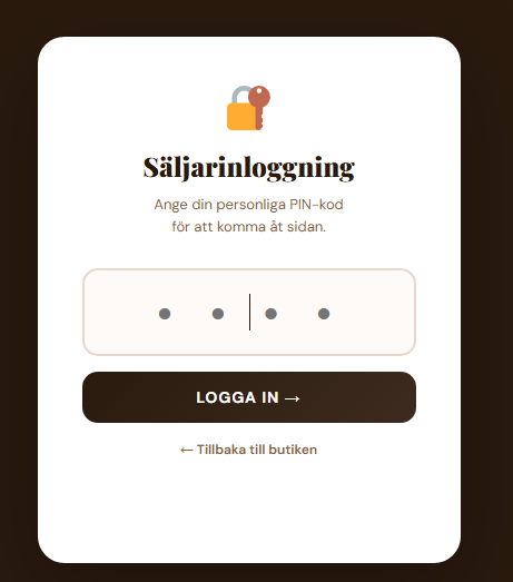 Inloggning med PIN-kod