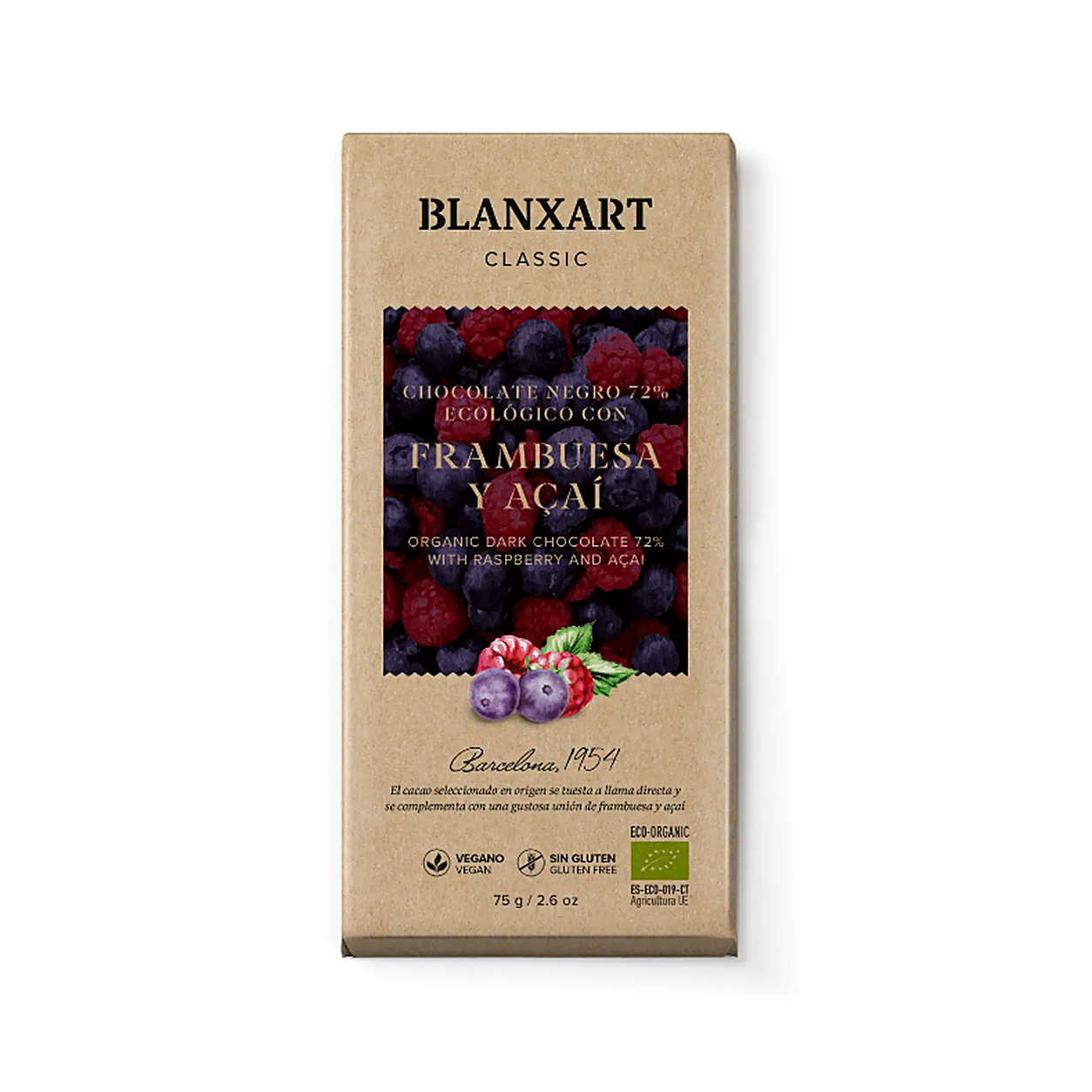 Blanxart Frambuesa Açaí 72%